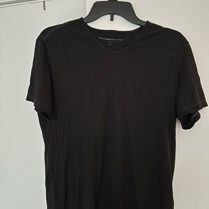 John Varvatos Men's Black V-Neck T-Shirt